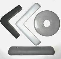 5 pouces PVC trou 1 pouce Coin Pare-chocs Pour Chariot