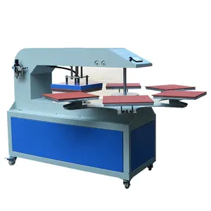Gaoshang - Prensa rotativa automática de mesa com 6 paletes, estação de prensagem dupla única 16x24 polegadas, design personalizado