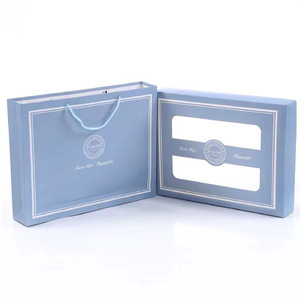 Guoguojia - Juego de 2 Toallas de Coral en Caja de Regalo Azul, Recuerdo de Boda, Juego de Toallas de Lujo - Product Image 3