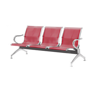 Banco de espera de acero Ausnutria JH28C con pasamanos para uso en exteriores, hospitales y escuelas - Product Image 1