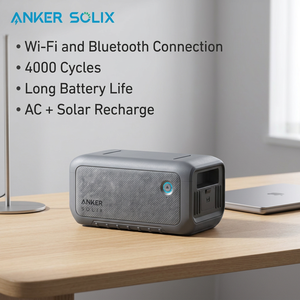 สถานีพลังงาน Anker Solix 2048Wh กำลังไฟ 4000W รองรับมาตรฐาน CE UKCA LVD EMC แบตเตอรี่แบบขยายได้สำรองไฟบ้าน รองรับปลั๊ก EU UK - Product Image 1