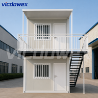 VICDOWEX Maison conteneur modulaire personnalisée en kit pour entrepôt de chantier et stockage de bureaux