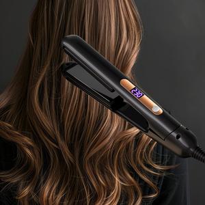 เครื่องยืดและดัดผมสีดำแบบ2ใน1อุปกรณ์จัดแต่งทรงผมอเนกประสงค์สำหรับผู้ชายและผู้หญิงใช้ในบ้าน - Product Image 1