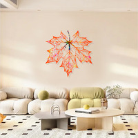 Early Riser Explosive Creative DIY Home Wall Decor Grande Feuille D'érable Holographique Silicone Moule Moderne Abstrait Mur Décoratif