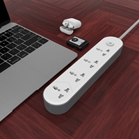 Regleta de Enchufes Industrial de 3/4 Vías con 3 USB y 3 Metros, Resistente al Fuego, para Uso en Hogar y Oficina, Certificación CE, 2 Años de Garantía, Color Personalizable
