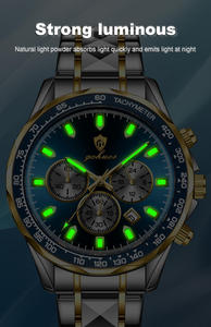 Gohuos 9808 Luxury <b>Mens</b> Wristwatch Waterproof Stainless Steel Original Quartz Wrist <b>Watch</b> for <b>Men</b> Reloj Para Hombre Montre Homme - Product Image 5