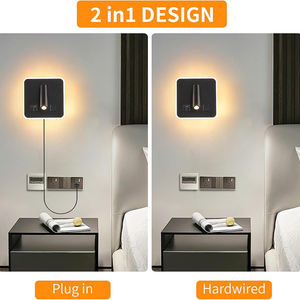 Usine En Gros Led <span class=keywords><strong>Night</strong></span> Wash Lumière Lit Liseuse Mur Monté Chargeur Sans Fil Appliques Murales Intérieur Applique Murale - Product Image 6
