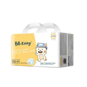 BB Kitty Diapers Disposable Baby Premium Quality Colorful Cute Cartoon Packaging Ultra-Thin Bulk Baby Diapers