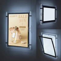 Panneau LED A1 ultra-mince rétroéclairé en acrylique pour cadre photo, matériau Duratrans, boîte à lumière pour publicité suspendue A4