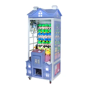 Kapalı jetonlu oyun salonu oyun makinesi mini peluş oyuncak pençe makinesi