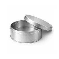 Boîte Ronde Personnalisée en Fer Blanc 136x70mm Dorée Recyclable Écologique Aseptique pour Biscuits, Bonbons, Pâtisseries et Emballage Cadeau