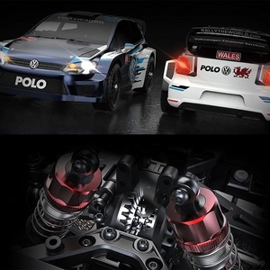MJX Hyper Go รถแรลลี่บังคับวิทยุ4x4รุ่น Polo <span class=keywords><strong>R</strong></span> WRC ขนาดสเกล1:14หมายเลข14304ตัวถังโลหะมอเตอร์ไร้แปรงถ่านไจโร G3พร้อมไฟ LED - Product Image 4
