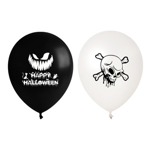 12inch Black and White Latex Halloween Printed <b>Balloon</b> Happy Halloween Party <b>Decoration</b> <b>Balloon</b> - Product Image 5