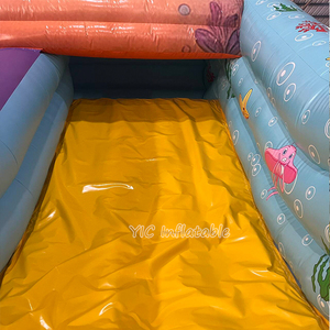 <span class=keywords><strong>Grand</strong></span> château plein d'entrain de sirène de glissière gonflable certifiée par CE de videur de sirène pour la location de parc aquatique - Product Image 3