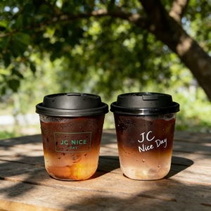 Gobelets en plastique transparents personnalisés avec logo, 12/14/16/18/24 oz, pour jus, avec couvercles, gobelets à punch pour Noël - Product Image 4