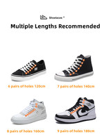 1 Paire de Lacets AJ 36 Couleurs pour Baskets Plates Classiques AF1/AJ Lacets de Chaussures de Sport Hommes Femmes Enfants Cordons Décontractés