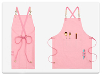 Tabliers de cuisine personnalisés en toile de coton pour chef, serveur, unisexe, uniforme de travail, cuisine, barbecue, bar, café, restaurant