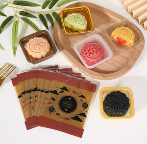 Coffee Color Mooncake Semi-clear Plastic <b>Packaging</b> <b>Bags</b> Candy Biscuit Luxury Plastic Biscuit Mooncakes <b>Packaging</b> <b>Bag</b> - Product Image 2