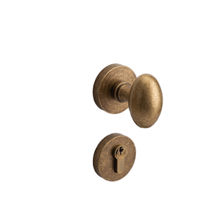 Pirinç Çağdaş Çift Kapı Kilidi Sessiz Ayrık Kilit Antik Bronz Top Düğmeli Otel Dış Mekan Atölye Kullanımı İçin - 5 Yıl Garantili - Product Image 2