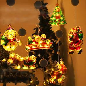 2025 noël LED ventouse lumières atmosphère festive fenêtre suspendue lumières décoratives intérieur modélisé lumières décoratives - Product Image 3