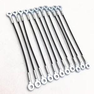 鋼線ロープ鋼鋼鋼鋼鋼鋼製のハードアイターミナルソフトリフティングスリングステンレス製の建設用途 - Product Image 1