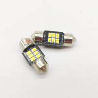 Ft Led 28mm 31mm 36mm 39mm 41mm C5W 3020 6SMD Voiture Festoon Dôme Intérieur Liseuse Carte Lampe Ampoule Canbus Sans Erreur 12-24V