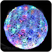 Lumières LED magiques d'extérieur personnalisées, boules dorées, lumières LED 3D, guirlandes lumineuses de Noël à suspendre pour la décoration intérieure et extérieure