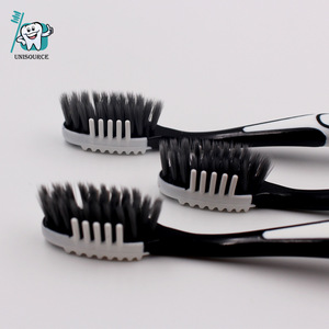 Cepillo de dientes de carbón de bambú hecho a medida para adultos con raspador de lengua, cepillo de dientes manual para la limpieza de dientes - Product Image 3