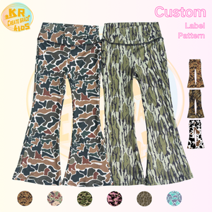 KERUI di alta qualità per bambini e bambine autunno stagione <span class=keywords><strong>pantaloni</strong></span> da <span class=keywords><strong>Yoga</strong></span> mimetici <span class=keywords><strong>pantaloni</strong></span> sportivi per bambine <span class=keywords><strong>pantaloni</strong></span> lunghi e morbidi - Product Image 1