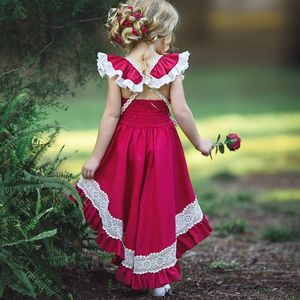 Ropa Infantil al por Mayor, Vestidos para Niñas con Dobladillo Asimétrico - Product Image 3