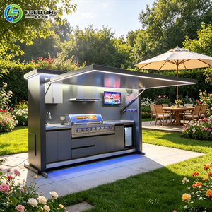 Isla de Cocina Moderna para Exteriores, para Patio Trasero, Terraza y Espacio de Entretenimiento al Aire Libre - Product Image 3