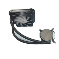 Refroidisseur d'eau Cpu Aio avec ventilateur RVB PWM 4 broches 120mm refroidisseur d'eau CPU liquide pour processeur Intel/AMD série refroidissement liquide 300W