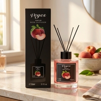 Diffuseur de parfum en verre rond Top Trend Veyes 150 ml avec parfum longue durée et désodorisant pour la maison et le bureau