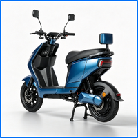 1000W 60V Battery Powered Electric Motorbike Front Disc Rear Drum Brake System, Compact Body CBU CKD Container Shipment