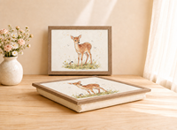 Plateau de lit en bois MDF avec cadre en noyer et chêne, à faible MOQ, pour chambre, petit-déjeuner, dîner, genoux, canapé, bureau, avec coussin