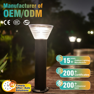 Lampada Solare da <span class=keywords><strong>Giardino</strong></span> IP65 Impermeabile, Altezza 30cm 60cm 80cm, in Alluminio e PC, 4.5W, per Giardini e Parchi - Product Image 1