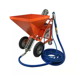 cement Texture sprayer with hopper for drywall plaster machine
