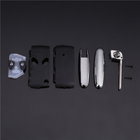 Clé de voiture pliable à 2 boutons pour télécommande, coque de clé rabattable, clé maîtresse