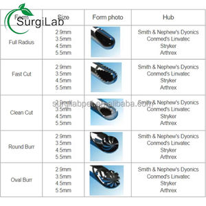 Cuchilla de afeitadora artroscópica veterinaria de un solo uso, herramientas de cirugía eléctrica, fresa cilíndrica de 4,0*130mm para artroscopia - Product Image 4