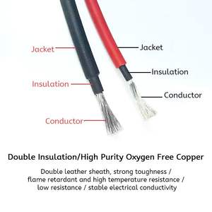 Xlpo इन्सुलेशन pv सौर केबल 1000v 1500v 4m2 6 मिमी 10 मिमी पावर pvc शेथ डीसी केबल सौर केबल प्रमाण पत्र - Product Image 4