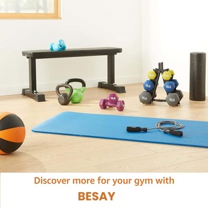 <span class=keywords><strong>BESAY</strong></span>, venta al por mayor, conjunto de mancuernas de diseño hexagonal de hierro fundido, equipo de entrenamiento de gimnasio de goma ajustable esencial - Product Image 6