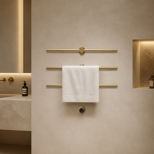 Sèche-serviettes <span class=keywords><strong>électrique</strong></span> mural gris anthracite en acier inoxydable, design moderne, écologique, pour hôtels et appartements (vente en gros) - Product Image 1