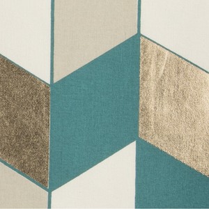 HMS a strisce Chevron gettare cuscino verde acqua oro foglia floreale coreano per soggiorno divano tessuto tecnica per natale biancheria da letto - Product Image 3