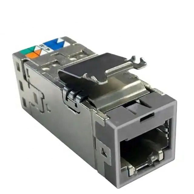 Toolless MICROLINK Cat6a AMP SLX Series Shielded Zinc Die-Casting Systimax Rj45 Keystone Modular Jack for commscope