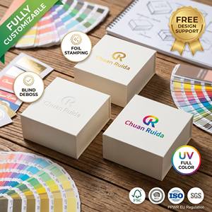 Boîtes cadeaux magnétiques de luxe personnalisées carton rigide recyclable finition artistique satinée marque Guangdong de logo personnalisé stratification mate <span class=keywords><strong>CRD</strong></span> - Product Image 1