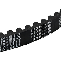 Courroie de distribution haute performance pour machine d'impression grand format, couple élevé, vitesse 14 m/s, courroie de découpe 14M/Pitch, en CR + fibre de verre + tissu