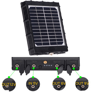 Caméra solaire de chasse et de suivi des sentiers du <span class=keywords><strong>gibier</strong></span> avec panneau solaire, 6/9/12V, avec batterie intégrée de 8000mAh, étanche IP66, <span class=keywords><strong>pour</strong></span> jeu - Product Image 3