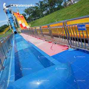 Chất lượng tốt công viên nước sợi thủy tinh nước Mat Racer trượt cho người lớn vui chơi giải trí hồ bơi trượt - Product Image 6