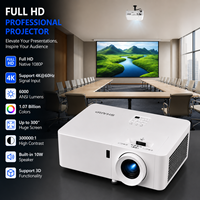 Projecteur laser Sharp XG-TK456ZA 1080P avec zoom optique 1,6x, 6000 lumens, Full HD, faible latence d'entrée, salle de conférence