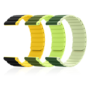 Chungming moda aspecto único Premium silicona potente pulsera magnética cinturón para Samsung Galaxy Watch 20mm 22mm - Product Image 5